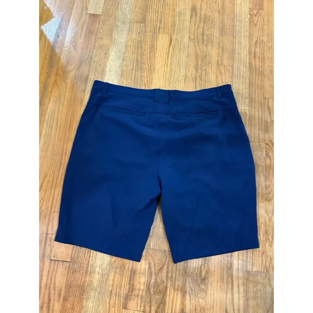 Oakley Golf Shorts Mens 38 Blue Regular Fit Performance Flat Front RN 96548